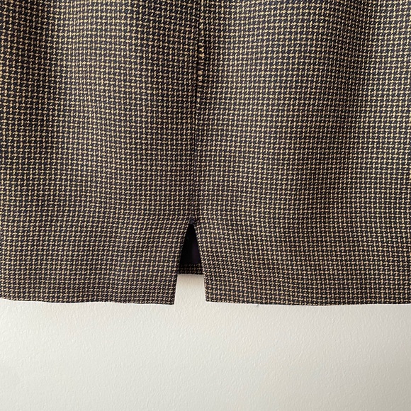 Vintage 100% Wool Canadian Made Woven Skirt Size 12 - Picture 11 of 15